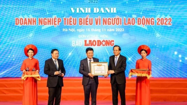 Công ty Tân Đệ tự hào được vinh danh “Doanh nghiệp tiêu biểu vì người lao động”