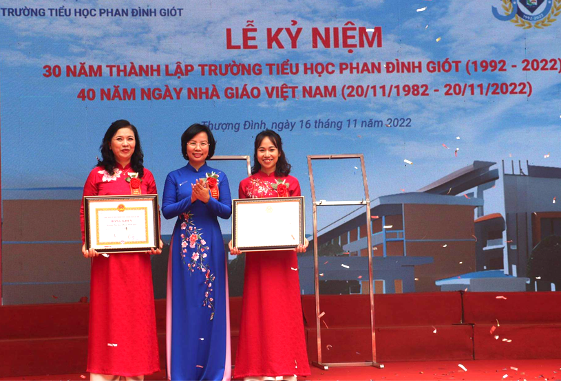 Trường Tiểu học Phan Đình Giót “vươn mình” mạnh mẽ, khẳng định thương hiệu