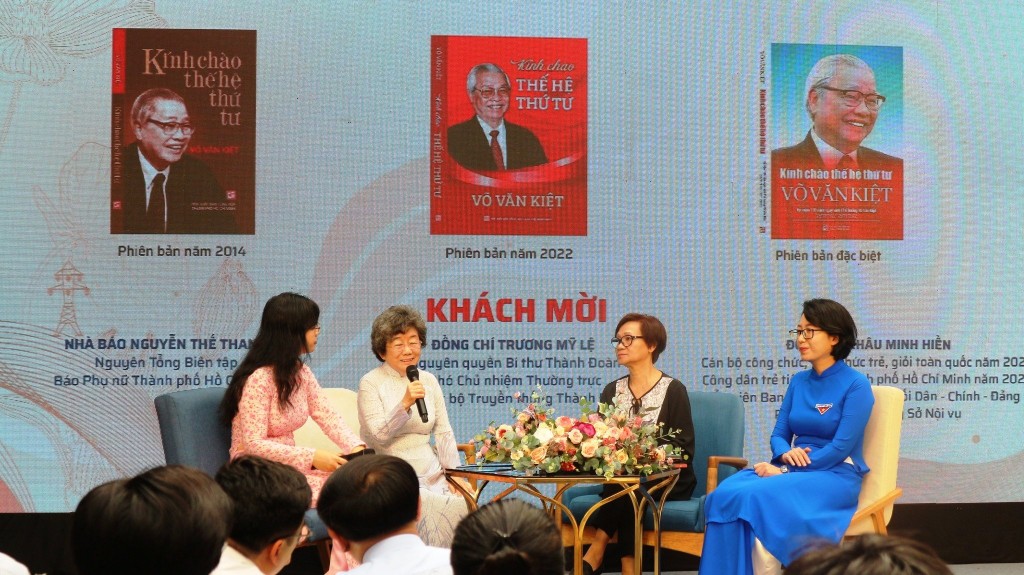 Chia sẻ tại buổi giao lưu, tọa đàm chủ đề “Kính chào thế hệ thứ tư” nhân phát hành tác phẩm cùng tên kỷ niệm 100 năm Ngày sinh của cố Thủ tướng Võ Văn Kiệt