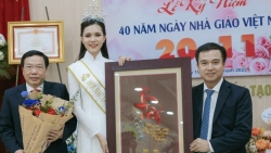 Tân Hoa hậu Du lịch Việt Nam 2022 Lương Kỳ Duyên xúc động trở về Hà Nội tri ân thầy cô