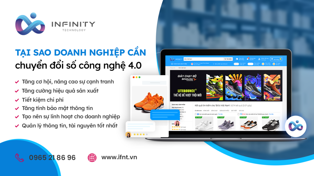 Tại sao doanh nghiệp cần chuyển đổi số công nghệ 4.0 - inFinity Technology?