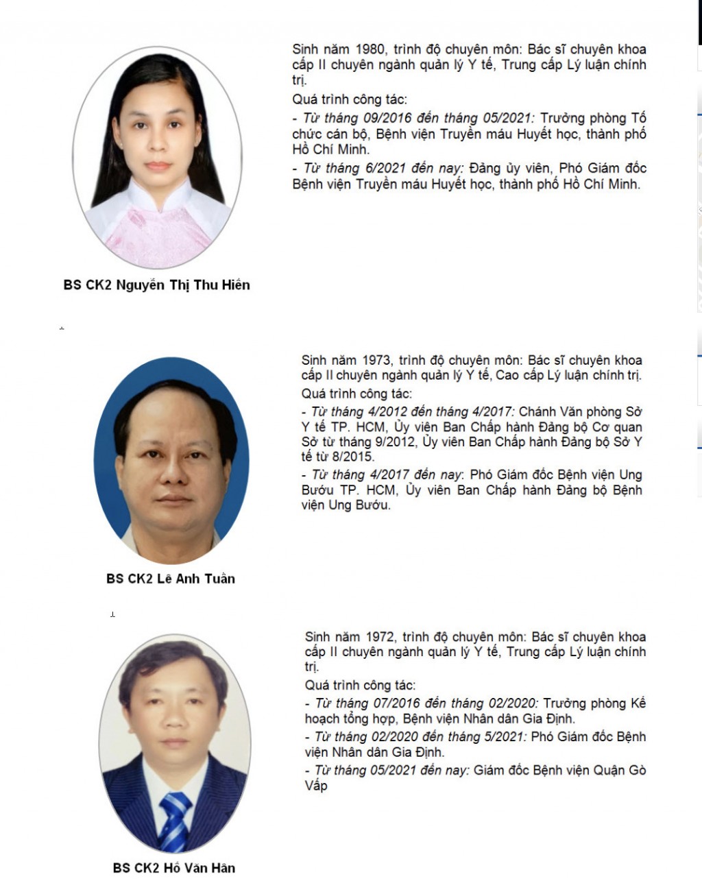 3 ứng viên vào vòng trong cuộc thi tuyển chức danh giám đốc Bệnh viện Mắt TP Hồ Chí minh