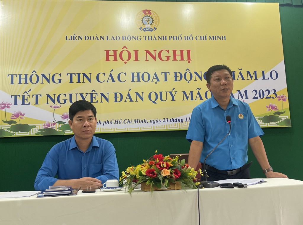  hội nghị thông tin các hoạt động chăm lo Tết Nguyên đán Quý Mão năm 2023 cho đoàn viên lao động