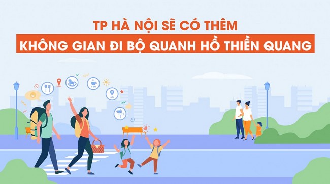 TP Hà Nội sẽ có thêm không gian đi bộ quanh hồ Thiền Quang