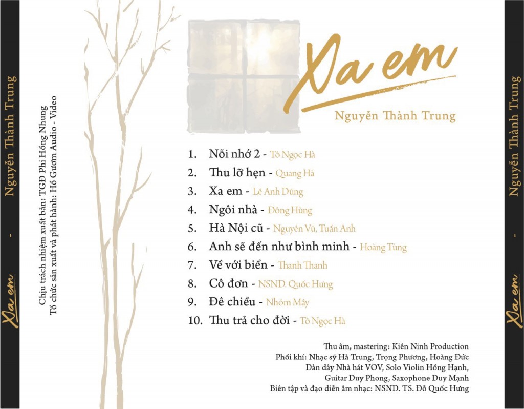 Xa em - Album nhạc tình đậm chất tự sự, lãng mạn của người đàn ông tài hoa