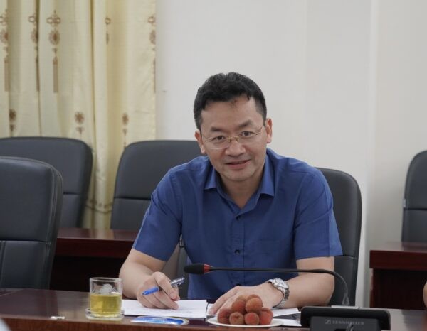 Đồng chí Phạm Xuân Tài - Phó Giám đốc Sở Văn hóa và Thể thao phát biểu tại buổi làm việc