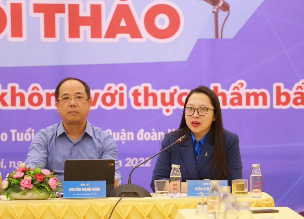 Chị Trần Kim Huyền, Quận ủy viên, Bí thư Quận đoàn Hoàn Kiếm