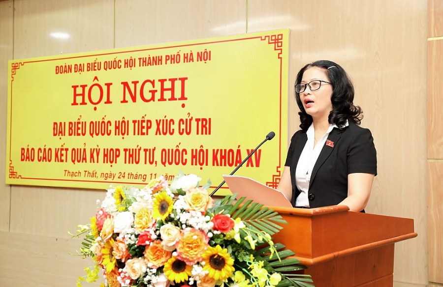 : Đại biểu Quốc hội Nguyễn Thị Lan báo cáo kết quả kỳ họp thứ 4, Quốc hội khóa XV với cử tri