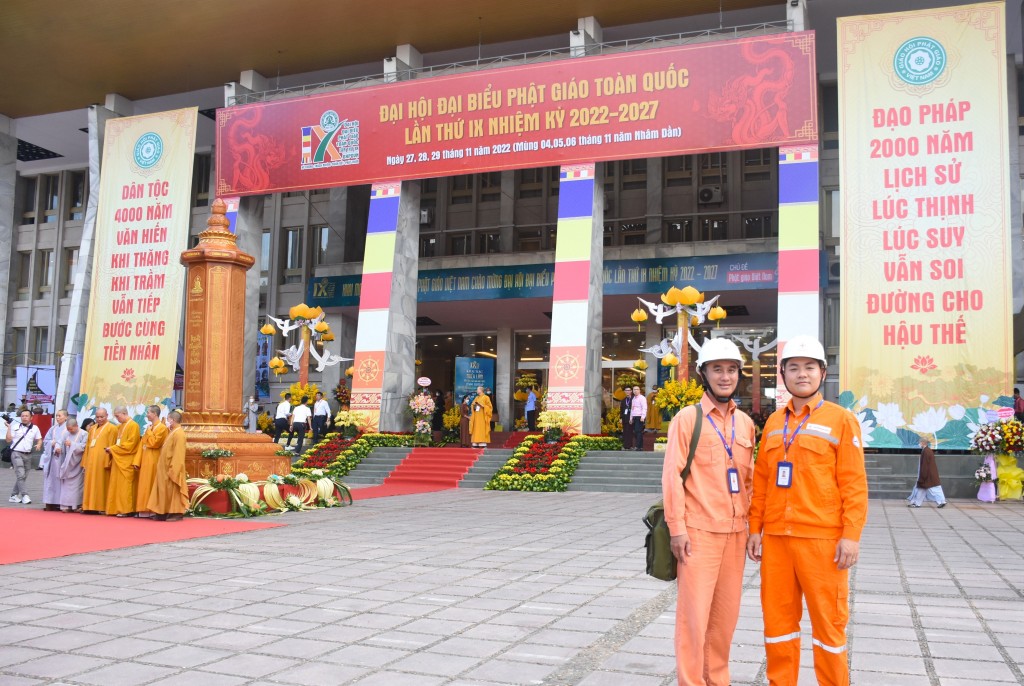 EVNHANOI hoàn tất công tác chuẩn bị đảm bảo điện phục vụ Đại hội đại biểu Phật giáo toàn quốc lần thứ IX