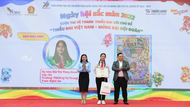  em Bùi Thị Thúy Xoan, học sinh lớp 9A, THCS Lý Tự Trọng, huyện Đô Lương, tỉnh Nghệ An