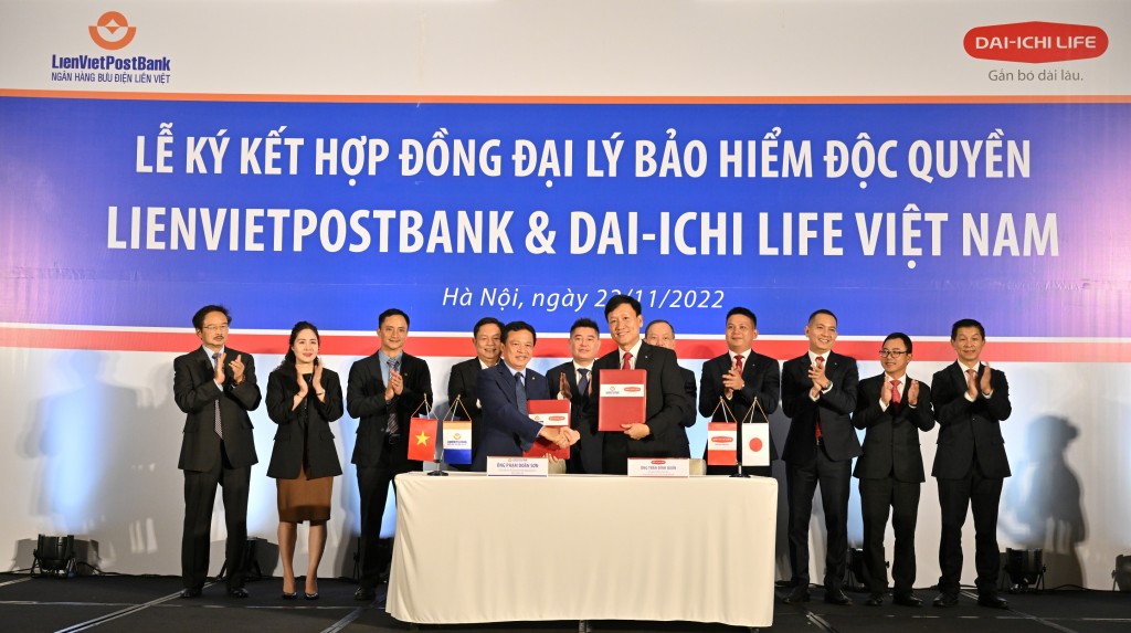 hợp tác giữa LienVietPostbank và Dai - ichi Life Việt Nam