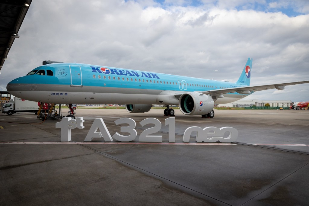 Korean Air nhận máy bay A321neo đầu tiên