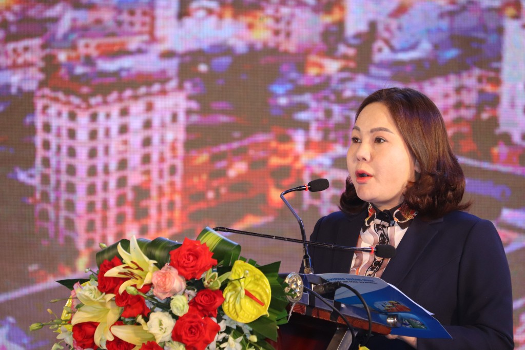 Bà Nguyễn Thị Hiền, Giám đốc Sở Công Thương Quảng Ninh, Trưởng Ban Tổ chức Hội chợ.