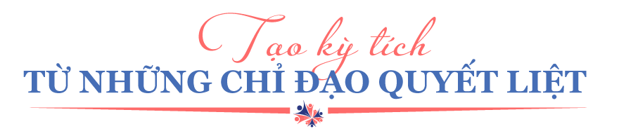 Tạo kỳ tích từ những chỉ đạo quyết liệt Tạo kỳ tích từ những chỉ đạo quyết liệt