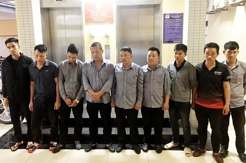 Các đối tượng trong ổ nhóm “tín dụng đen” của Công ty mua bán nợ Hưng Thịnh bị Công an TP Hà Nội bắt giữ