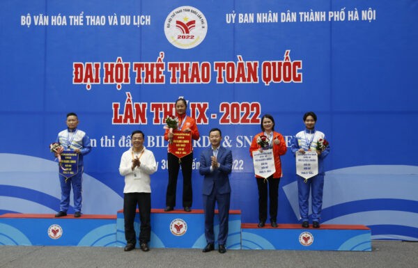 Đoàn Thị Ngọc Lệ và Phạm Hoài Nam mang về 2 Huy chương vàng cho đoàn Hà Nội