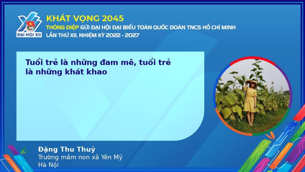 Cán bộ Đoàn, giáo viên trẻ huyện Thanh Trì gửi gắm thông điệp tới Đại hội Đoàn