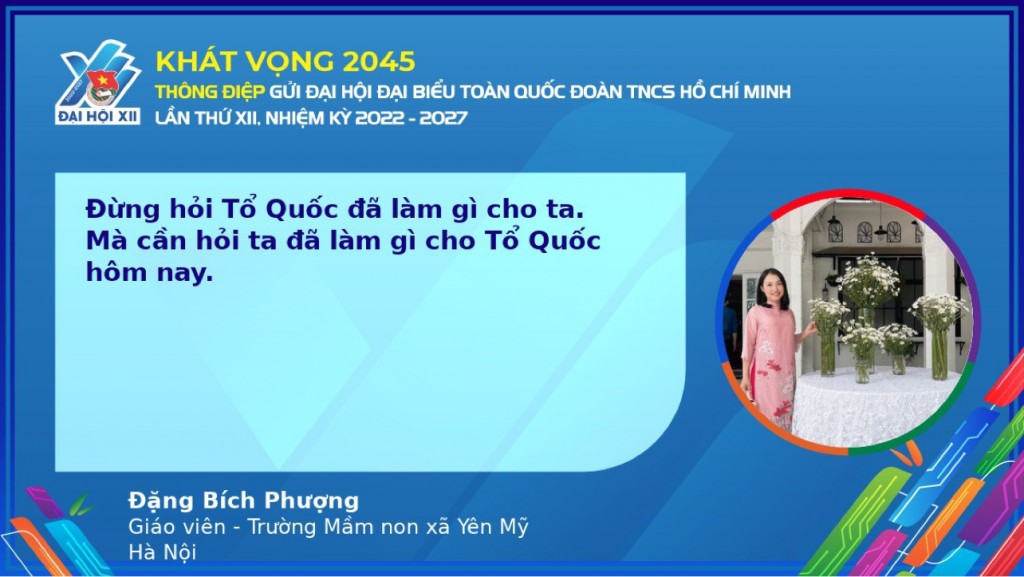 Cán bộ Đoàn, giáo viên trẻ huyện Thanh Trì gửi gắm thông điệp tới Đại hội Đoàn