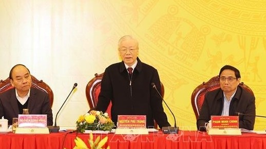 Tổng Bí thư Nguyễn Phú Trọng dự Hội nghị Đảng ủy Công an Trung ương năm 2022