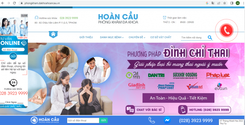 Phòng khám đa khoa Hoàn Cầu cũng nằm trong danh sách theo dõi của Sở Y tế và thường xuyên bị xử phạt nhưng vẫn tái phạm