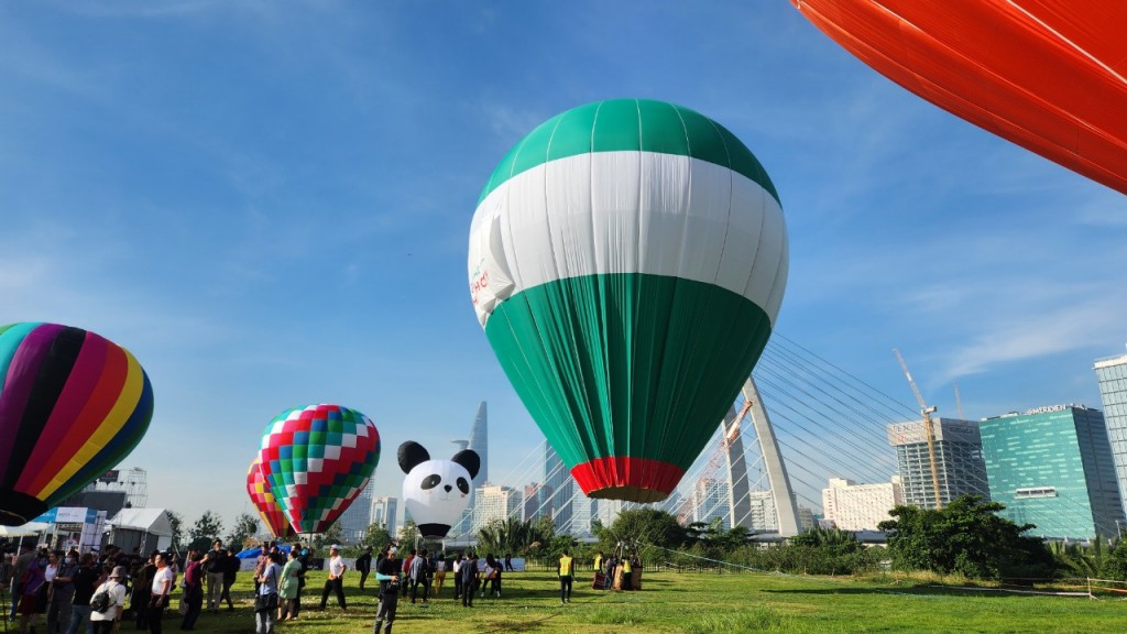 Mãn nhãn với kinh khí cầu tại TP Hồ Chí Minh