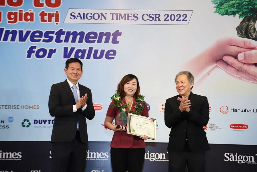 Unilever Việt Nam được nhận Giải thưởng CSR Awards 2022 do Saigon Times Group trao tặng vì các hoạt động hỗ trợ cộng đồng
