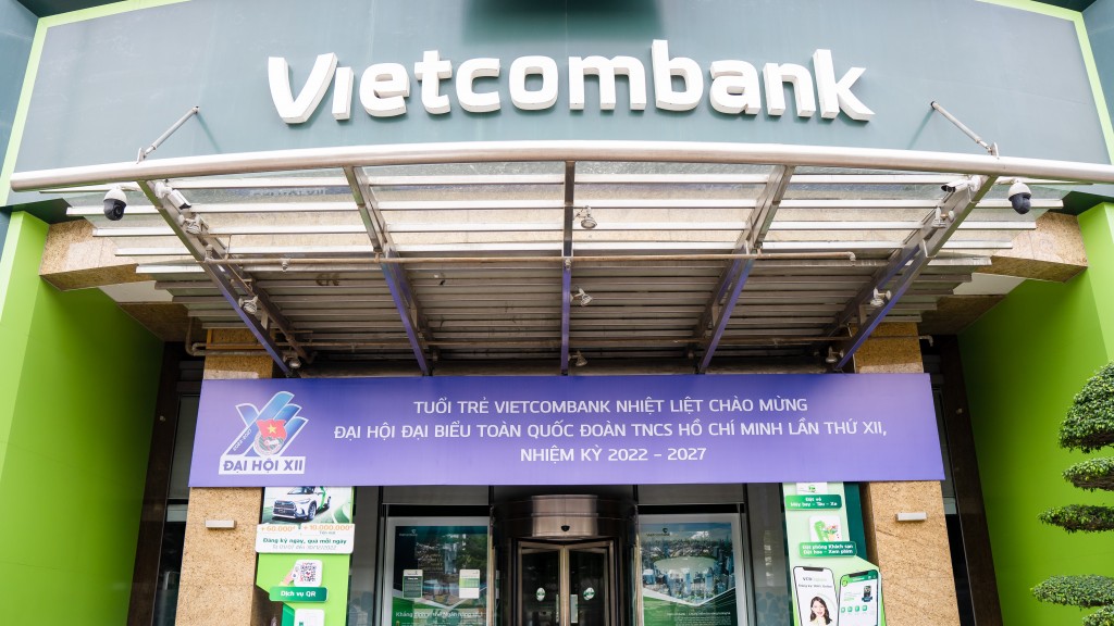 Tuổi trẻ Ngân hàng Vietcombank cũng hòa mình vào không khí phấn khởi của đại hội