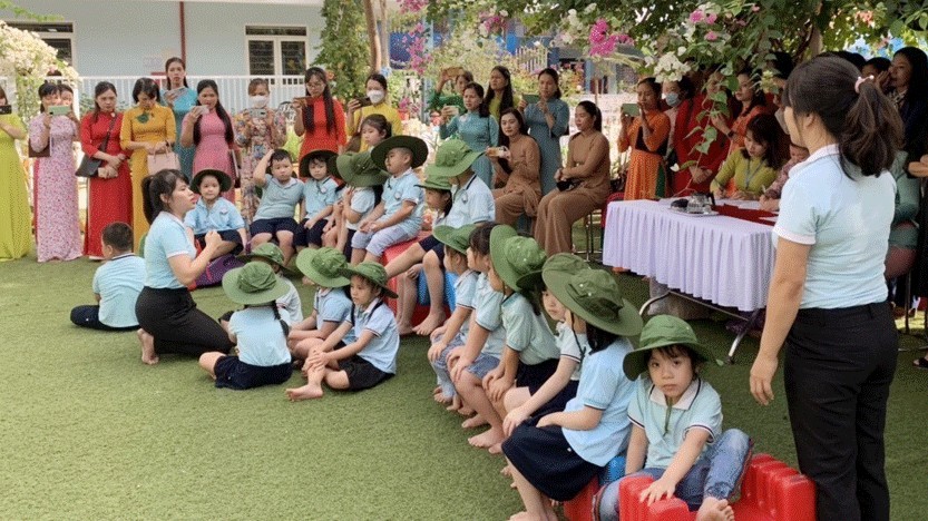 133 giáo viên tham gia thi giáo viên dạy giỏi cấp học Mầm non huyện Thanh Trì