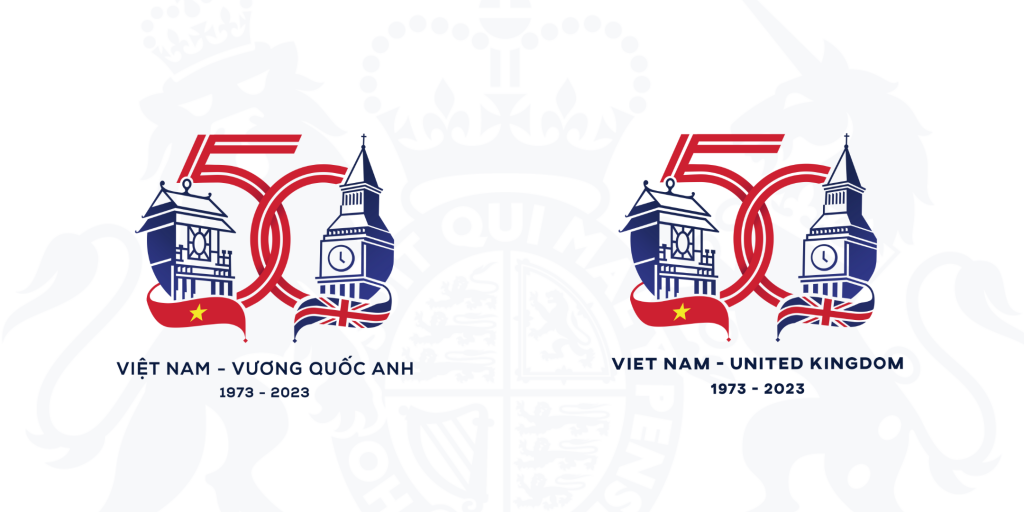 9X đưa biểu trưng Khuê Văn Các vào logo kỷ niệm 50 năm quan hệ Vương quốc Anh – Việt Nam