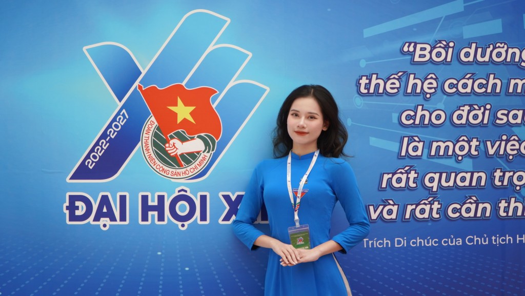 Những lễ tân xinh đẹp của Đại hội Đoàn