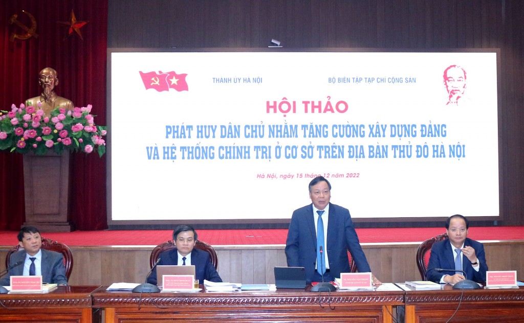 Phát huy mạnh mẽ dân chủ, tiên phong nâng cao chất lượng xây dựng, chỉnh đốn Đảng