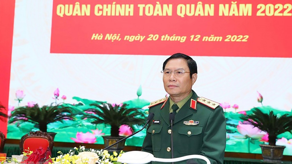 Tổng Bí thư Nguyễn Phú Trọng dự hội nghị Quân chính toàn quân năm 2022 | Chính trị | Vietnam+ (VietnamPlus)