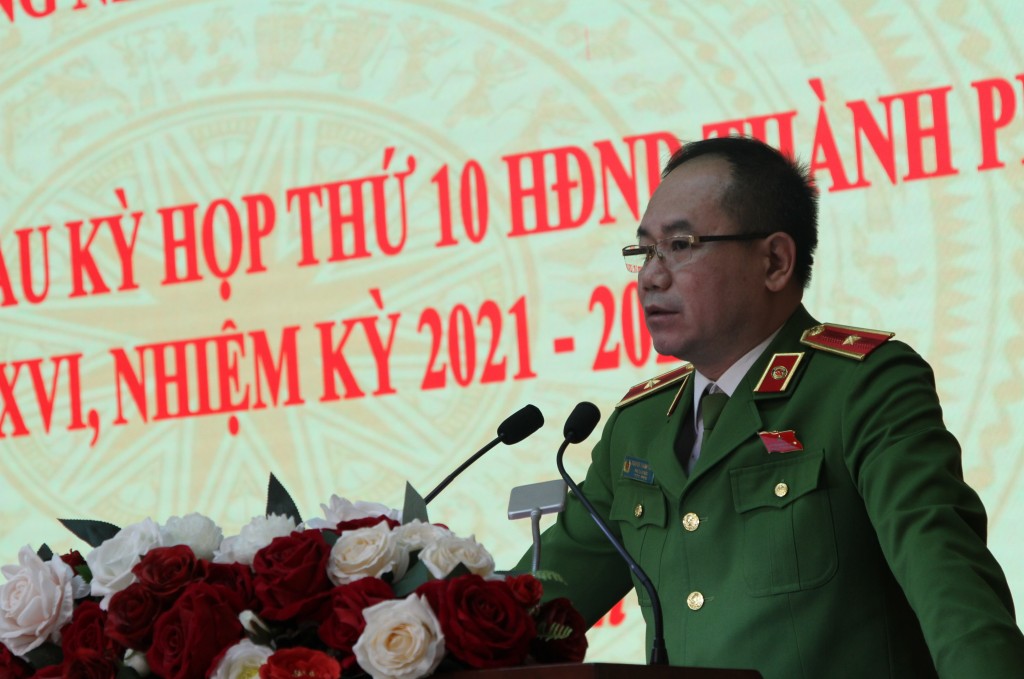 đại biểu HĐND TP Hà Nội Nguyễn Thanh Tùng - Phó Giám đốc Công an TP
