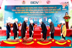 BIDV khởi công xây dựng 12 nhà cộng đồng cho người dân tránh lũ