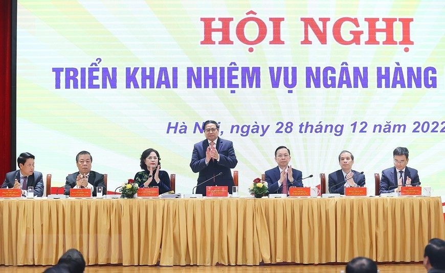 Thủ tướng Phạm Minh Chính dự hội nghị. (Ảnh: Dương Giang/TTXVN)