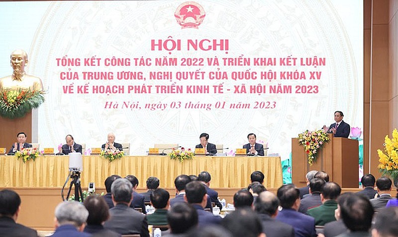 Thủ tướng Phạm Minh Chính phát biểu khai mạc tại Hội nghị. Ảnh: Nhật Bắc