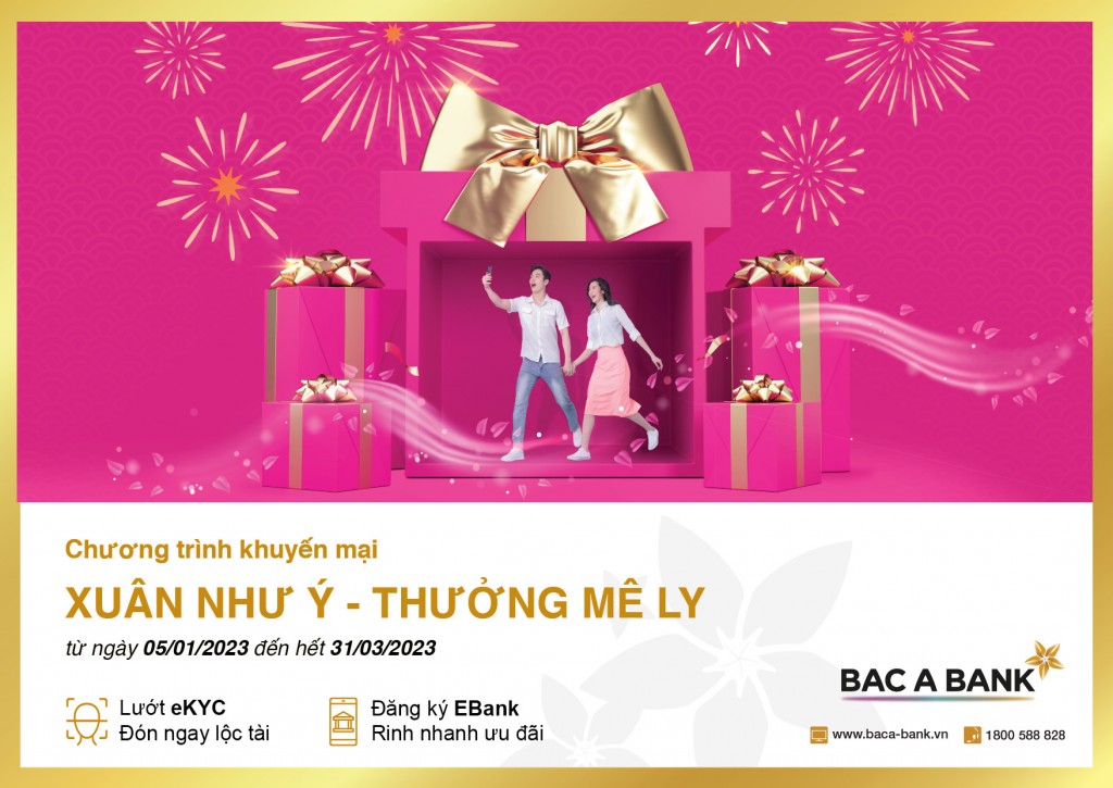 Đón Xuân như ý - Nhận thưởng mê ly cùng BAC A BANK