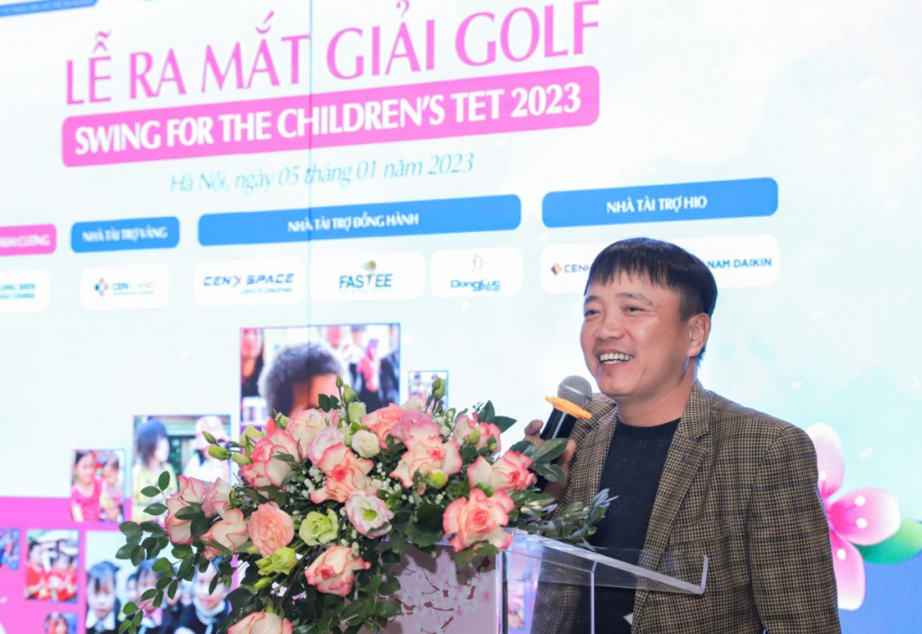 Ông Đỗ Trung Hòa - Tổng thư ký CLB Golf Relax chia sẻ về ý nghĩa của giải đấu tại sự kiện