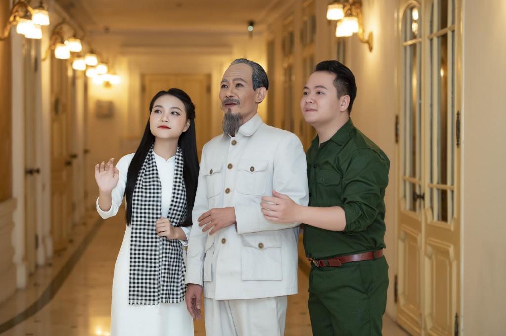 Từ trái qua: Các nghệ sĩ Hà Quỳnh Như, Minh Hải, Thanh Phong