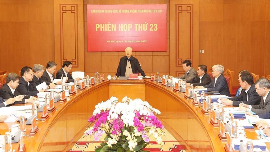 Tổng Bí thư chủ trì Phiên họp BCĐ TW về phòng, chống tham nhũng | Chính trị | Vietnam+ (VietnamPlus)