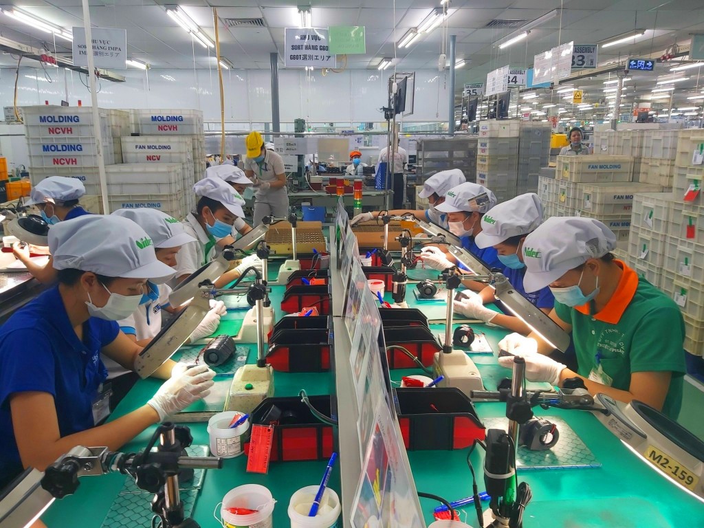 Công nhân Nidec Việt Nam được hỗ trợ rất nhiều trong quá trình làm việc