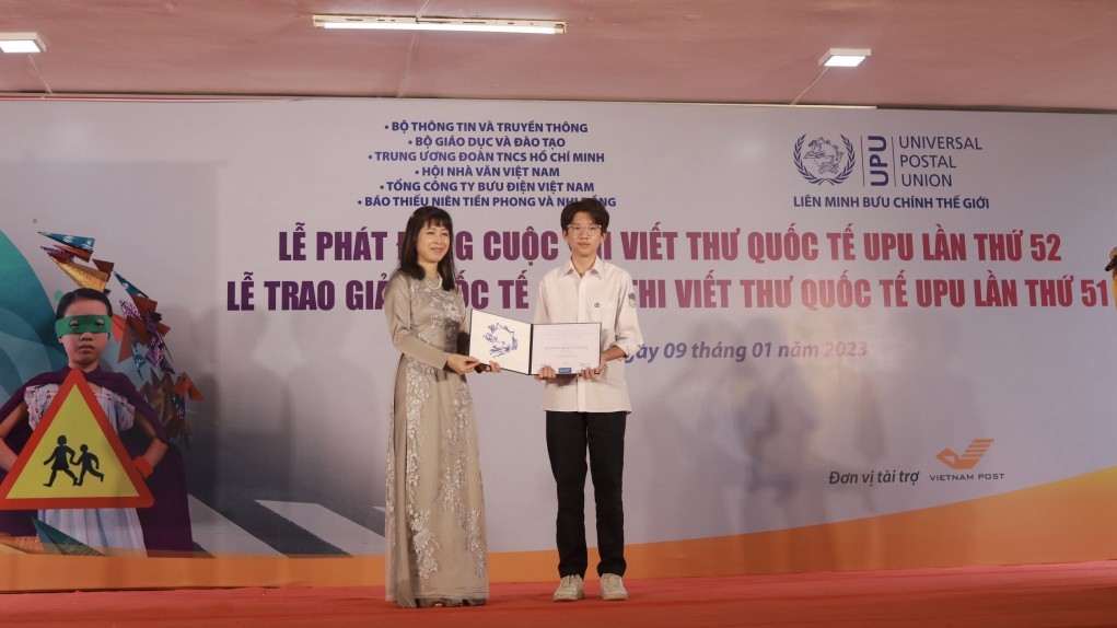 Giải thưởng quốc tế của nam sinh Hà Nội và hành trình UPU mùa thứ 51