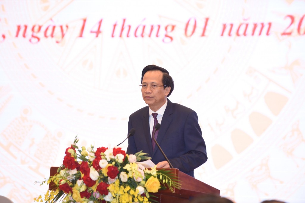 Bộ trưởng Bộ Lao động-Thương binh và Xã hội Đào Ngọc Dung cho biết, năm 2022, ngành Lao động-Thương binh và Xã hội hoàn thành 6/6 chỉ tiêu Quốc hội, Chính phủ giao - Ảnh: VGP/Nhật Bắc