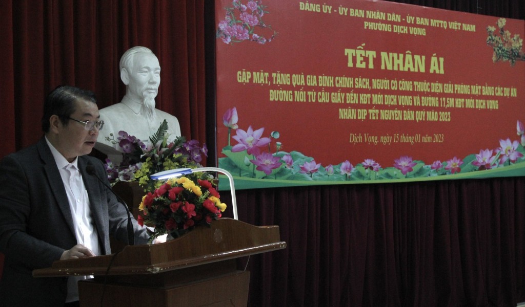 Đ/c Nguyễn Việt Trung - Phó Bí thư ĐU - Chủ tịch UBND phường