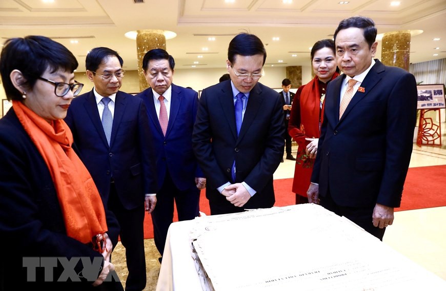 [Photo] Long trọng lễ kỷ niệm 50 năm Ngày ký Hiệp định Paris | Chính trị | Vietnam+ (VietnamPlus)