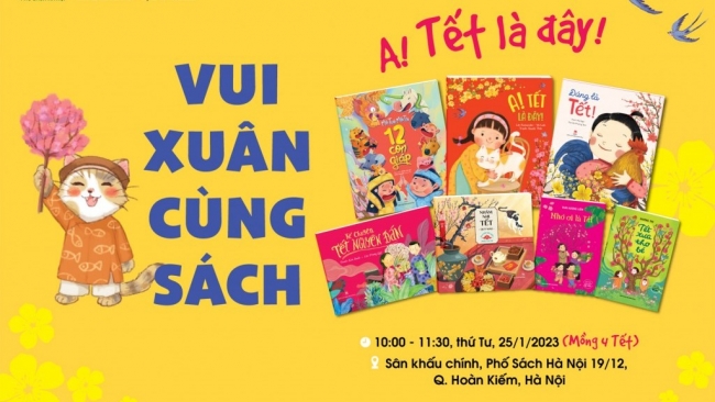 Chương trình "Vui Xuân cùng sách - A! Tết là đây!" tại Phố sách Hà Nội