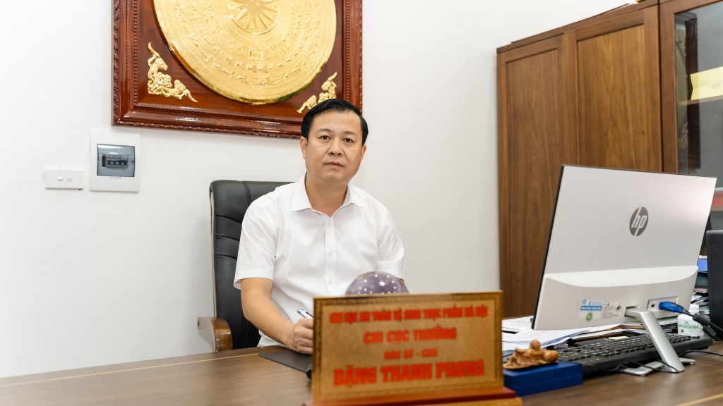 Ông Đặng Thanh Phong, Chi Cục trưởng Chi cục An toàn vệ sinh thực phẩm Hà Nội