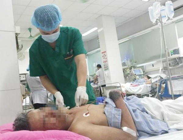 Bệnh nhân nhiễm liên cầu khuẩn lợn được điều trị tại Bệnh viện Bệnh nhiệt đới Trung. 