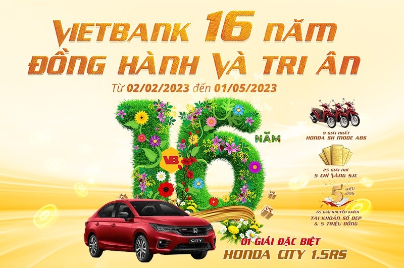 Vietbank 16 năm đồng hành và tri ân