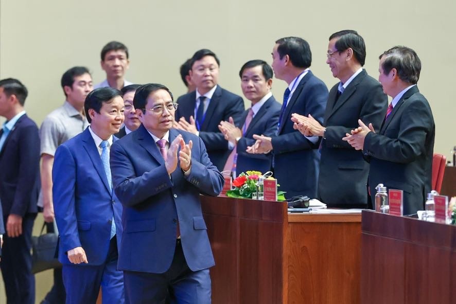 Thủ tướng Phạm Minh Chính và các đại biểu đến dự Hội nghị - Ảnh: VGP/Nhật Bắc
